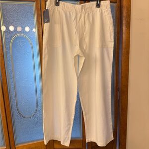 Ladies GAP White Linen Pants, BRAND NEW